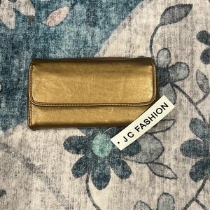 Wallet trifold gold/bronze from JC fashion NWT